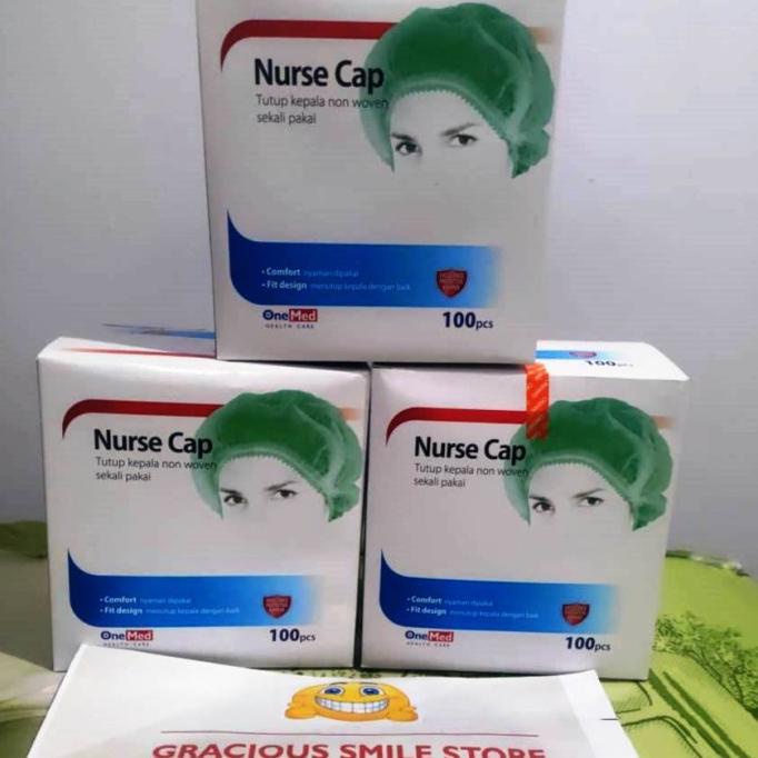 Jual \\\\\] ONEMED NURSE CAP ISI 100/TUTUP KEPALA MEDIS ONEMED/TOPI ...