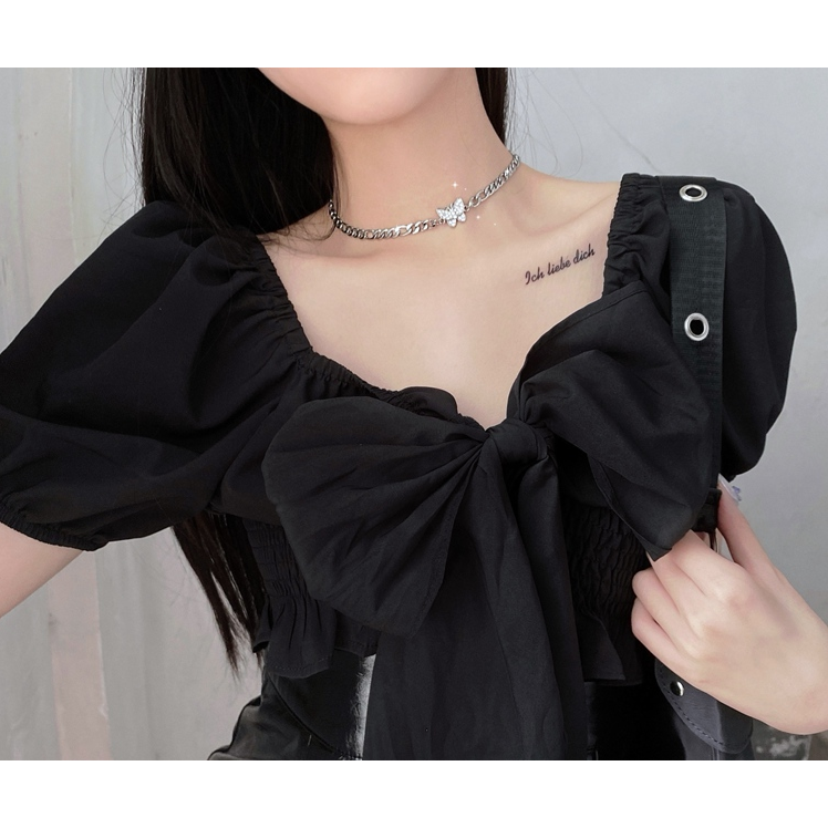 Butterfly Series Choker Korean IG Rhinestone  Light Luxury Niche Was Thin Clavicle Necklace