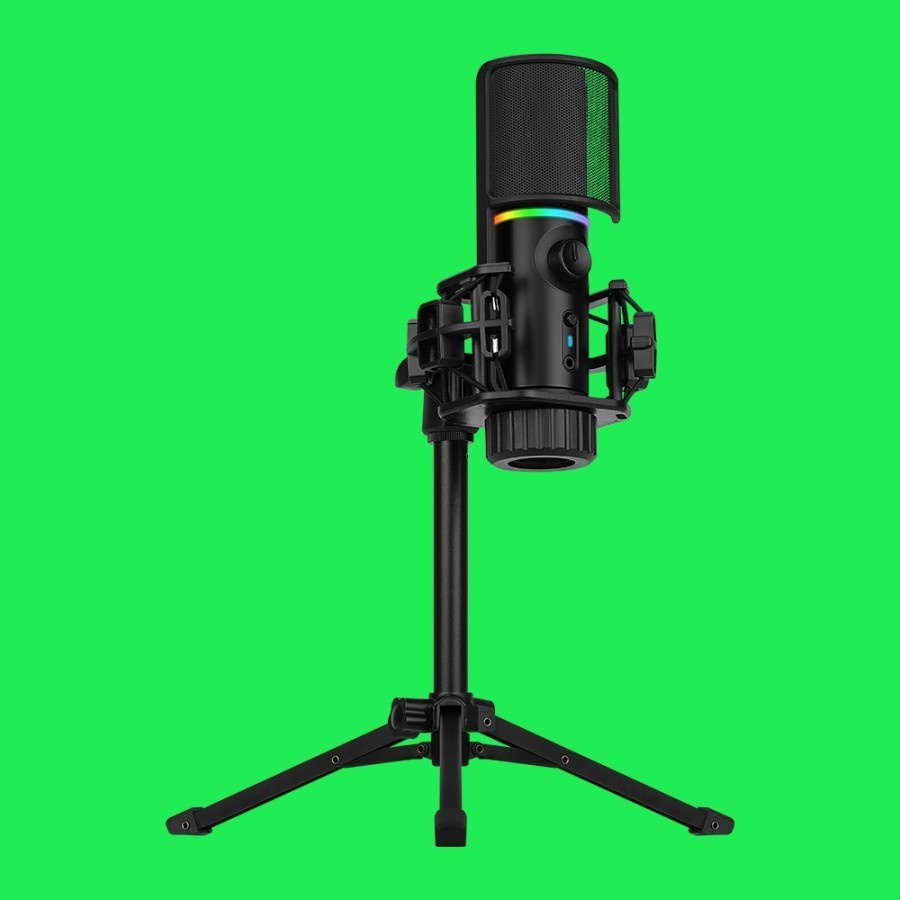 Streamplify Mic Tripod RGB USB Microphone with Dekstop Stand