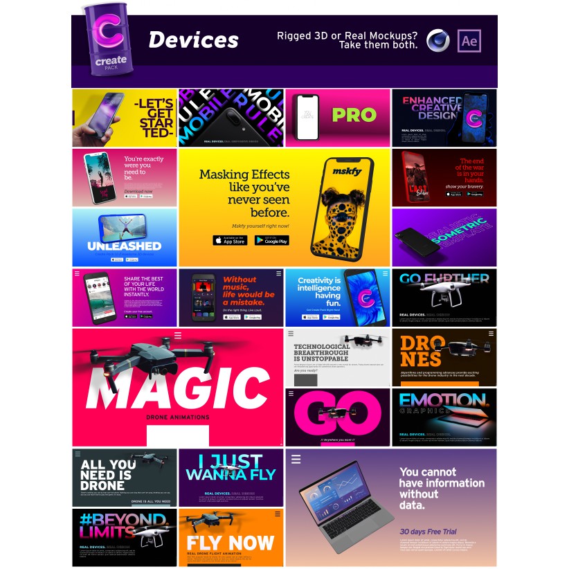 Motion Bro - Create Pack V.1 - After Effect (Extension)