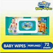 Tissue tisu basah baby wipes sweety 72 80 plus 4 84 lembar sheet perfume non parfum