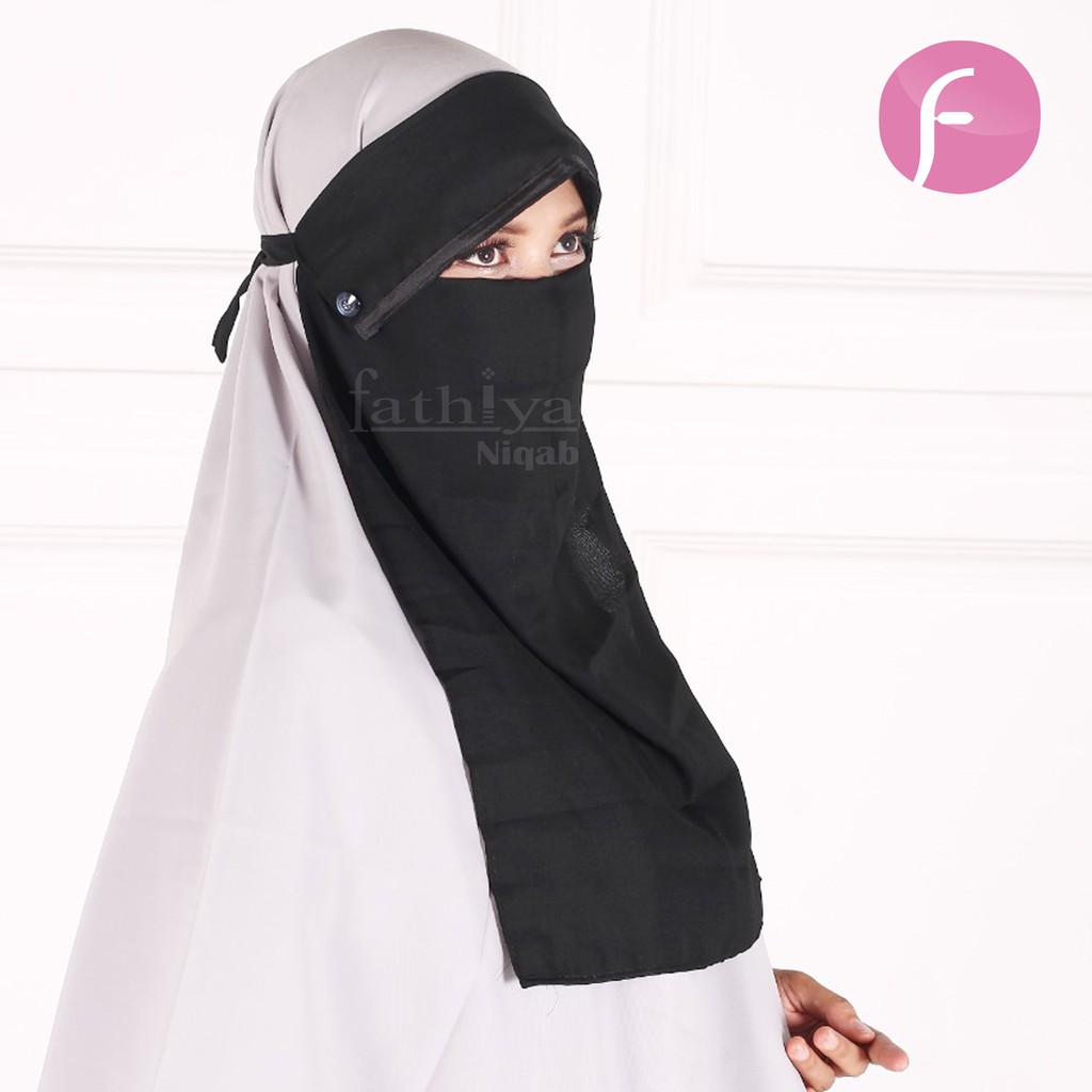 Cadar Bandana Poni Kancing Niqab Kancing Tanpa Jahitan di Bawah Mata