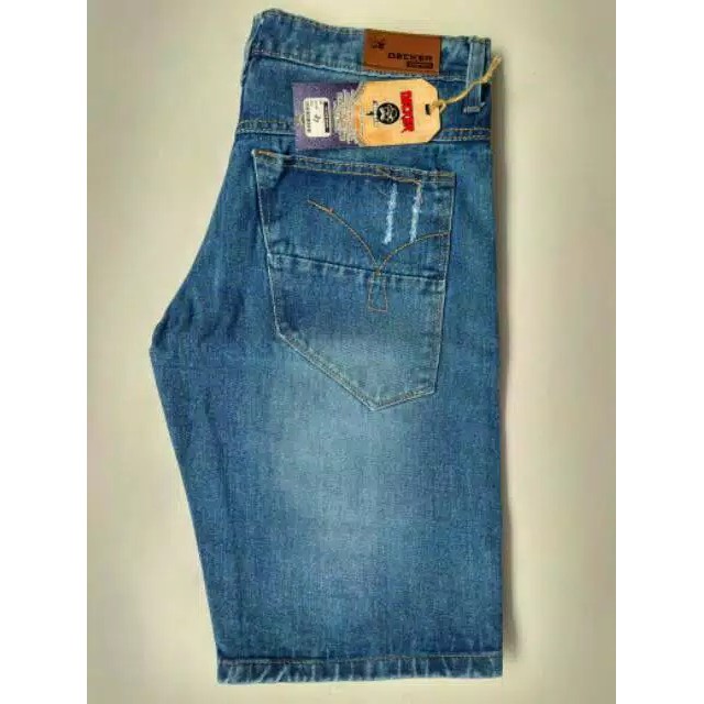 Celana Jeans Pendek Pria Model Sobek Size 27-32