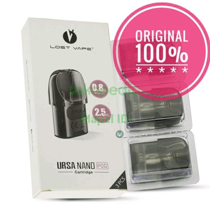 catridge ursa baby nano  0 8   1 0 ohm  2 5ml authentic