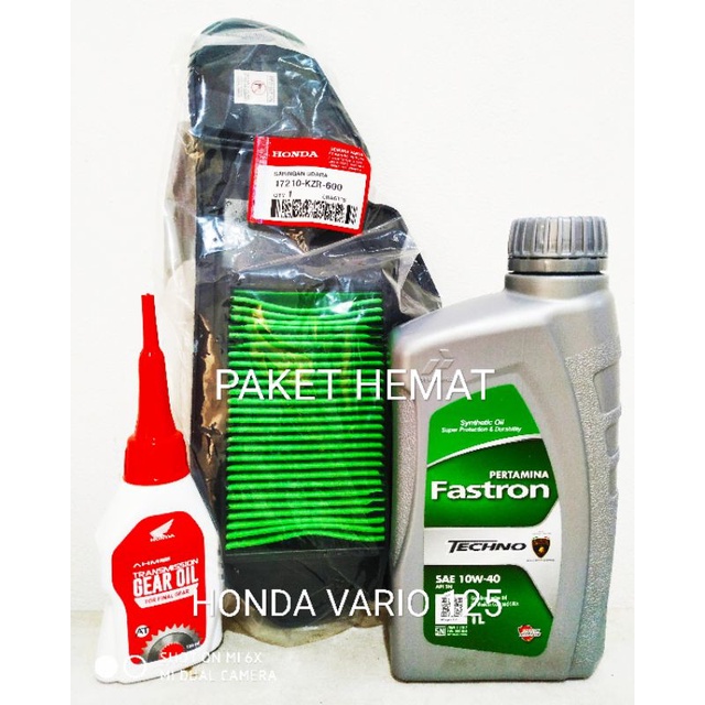 SALE !!! PAKET OLI FASTRON TECHNO + AHM GEAR + FILTER UDARA VARIO 125