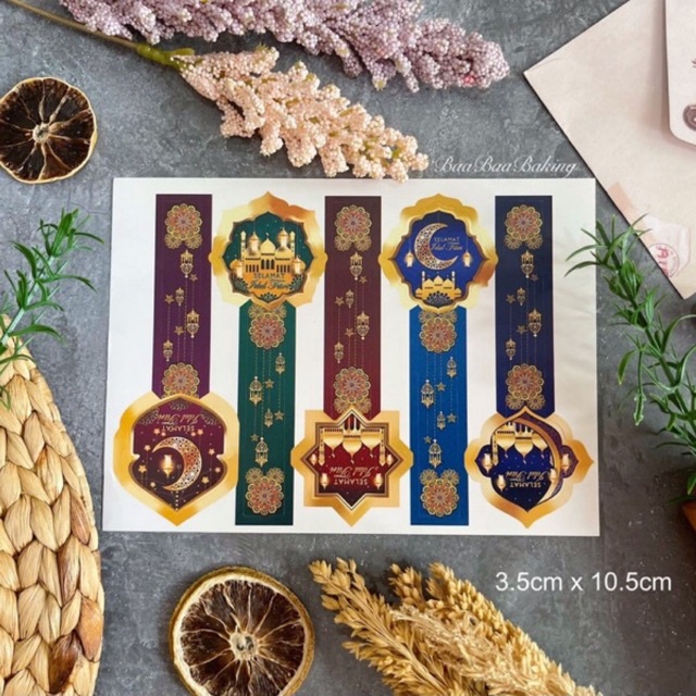 

(1 lembar isi 5pc) Sticker Toples Lebaran / Stiker Ramadhan