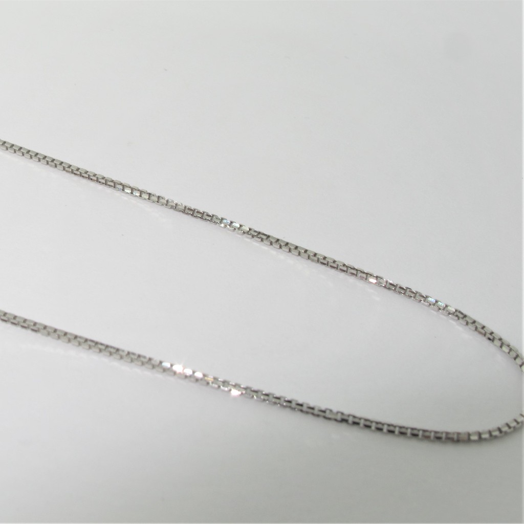 750 Kalung rantai anak dan dewasa emas asli kadar 750 75% itali baru UBS baru cantik santa padat putih white gold