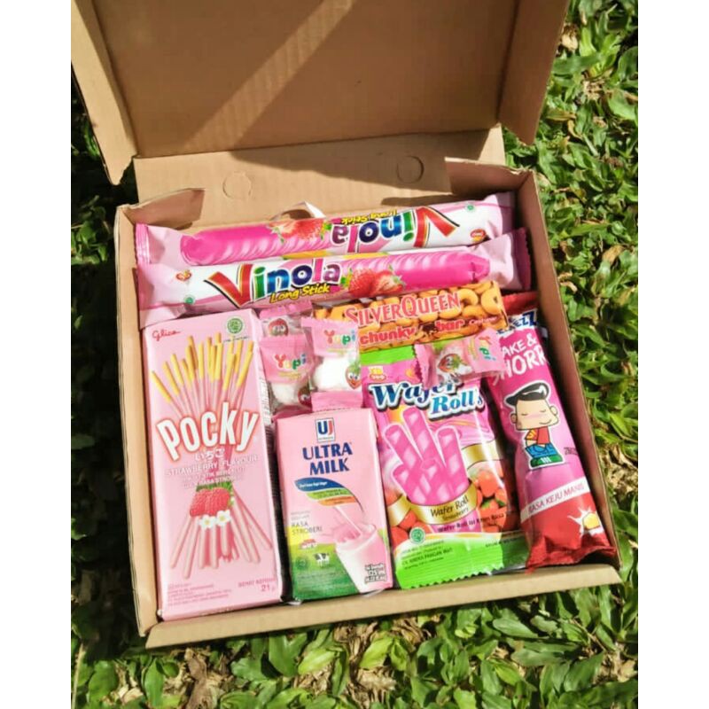 

snackbox pink termurahh giftboxx