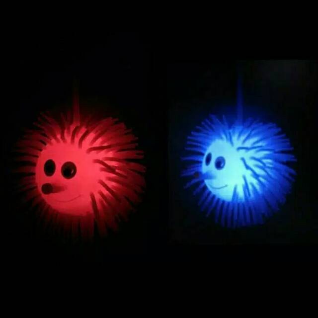Mainan Anak Ubur Bola Hidung Ada Lampu LED - Puffer Ball Yoyo Boneka