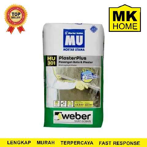 MU 301 40 KG (MORTAR UTAMA PLESTERAN BATA RINGAN)