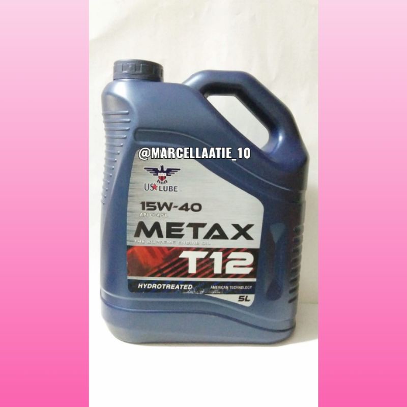 OLI MOBIL MURAH US LUBE USALUBE METAX T12 15W-40 5LITER