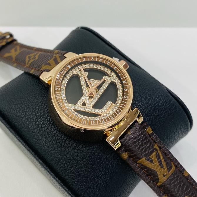 Jam Louis Vuitton Chronometer Putar, Fesyen Wanita, Jam Tangan di Carousell