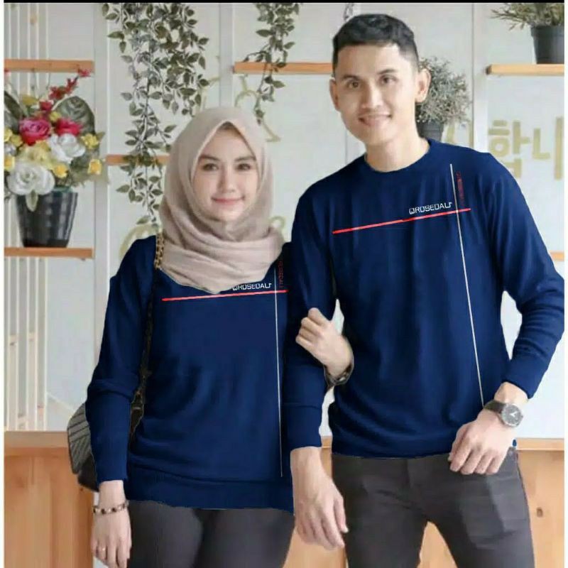 kaos couple / kaos lengan panjang / kaos kekinian / bisa request sablon