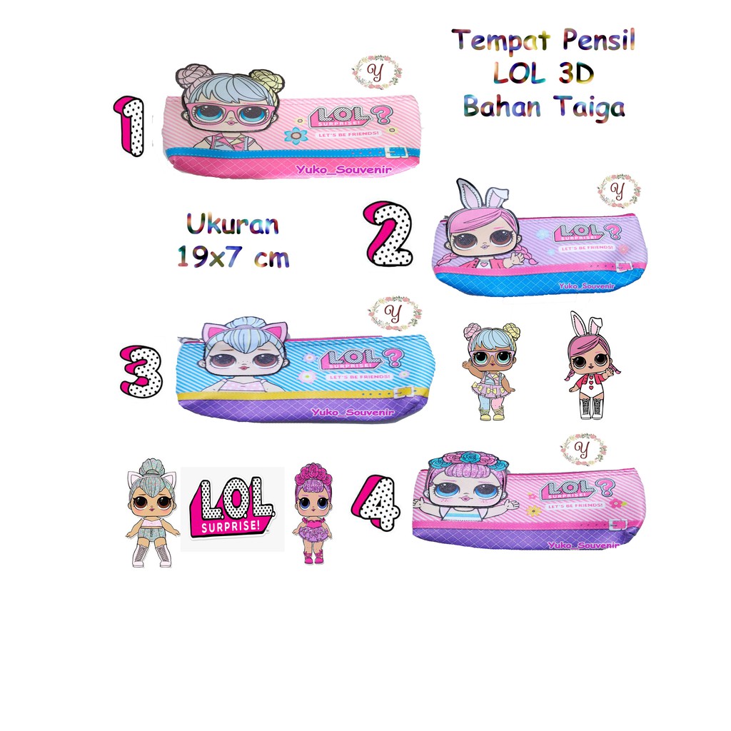 

Tempat Pensil LOL Bahan Taiga Full Printing