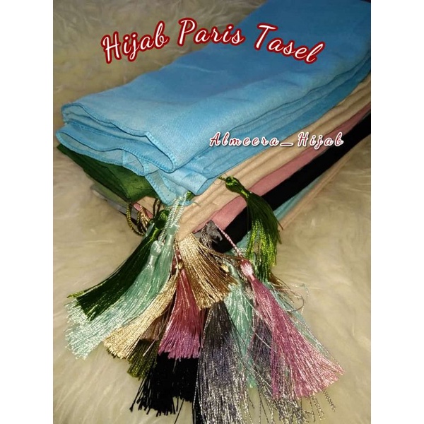 HIJAB PARIS TASEL / HIJAB SEGI EMPAT TASEL