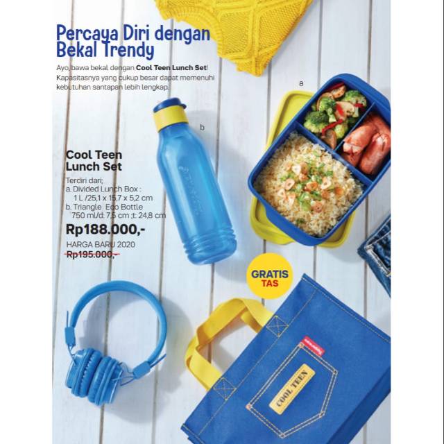 Tupperware Cool Teen Lunch Set