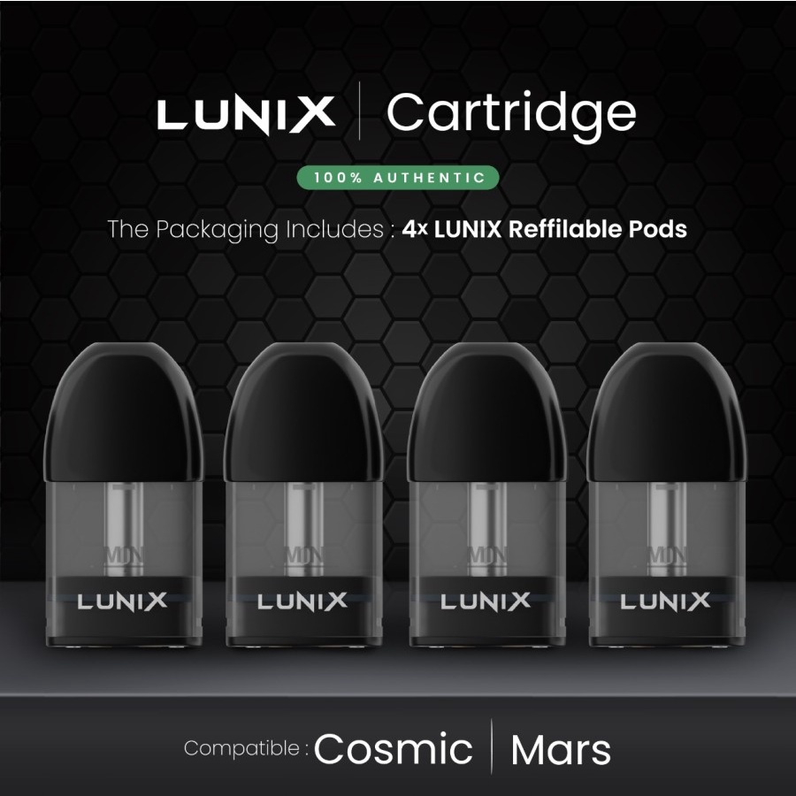 Cartridge Lunix Mars Cosmic Pod Authentic Catridge ak2