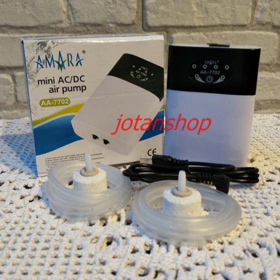 AMARA Mini AA7702 AA 7702 AC DC ACDC USB Pompa Udara Air Pump Aerator Aquarium