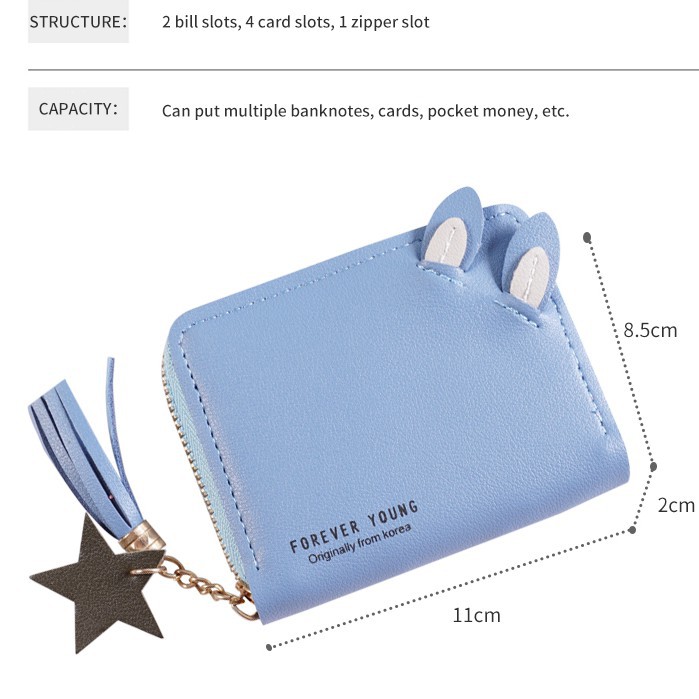 DOMPET WANITA DOVE KELLY BELLY MINI KOREAN FASHION WALLET DOMPET KARTU