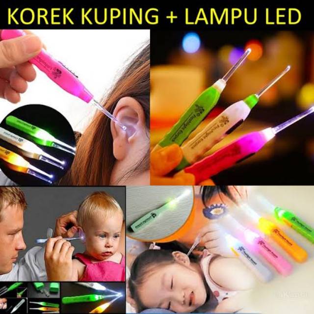 Korek Kuping Flashlight Earpick - Korek Kuping Led - Pembersih Telinga