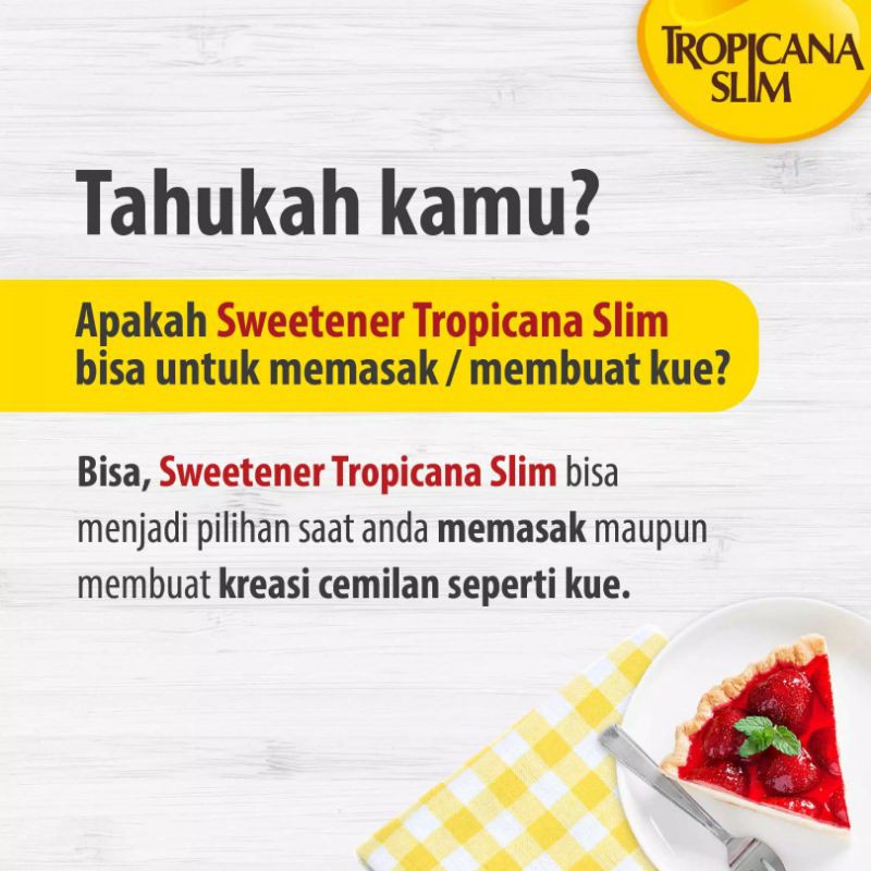 GULA TROPICANA SLIM DIABTX 100 SACHET