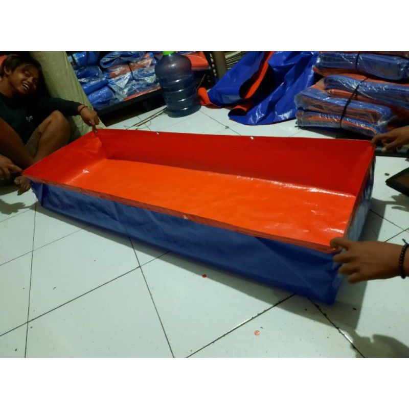 kolam terpal ikan 150x50x25 a3