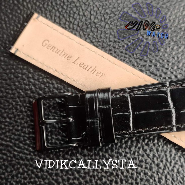 STRAP TALI KULIT JAM TANGAN TIPIS VICTORY 20MM 22MM 20 22