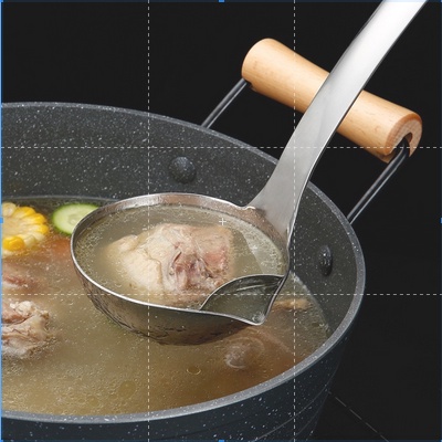 OS Centong Sayur Stainless Penyaring Minyak Lemak-Centong Pisah Minyak
