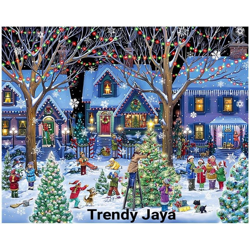 Puzzle 1000 Pcs Ukuran 50 x 75cm Jigsaw Special Christmas Edition