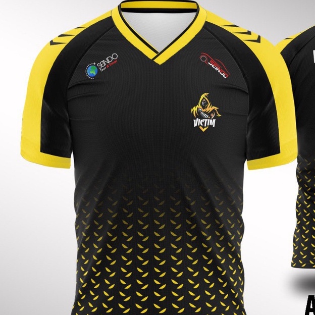 KAOS JERSEY VICTIM HITAM ESPORTS BAJU GAMING 2021 TERBARU