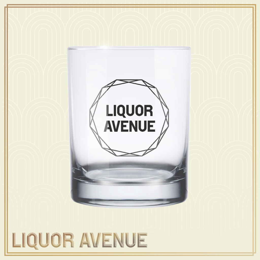 Gelas Whiskey Kaca / Classic Scotch Whisky Rocks Glass Liquor Avenue