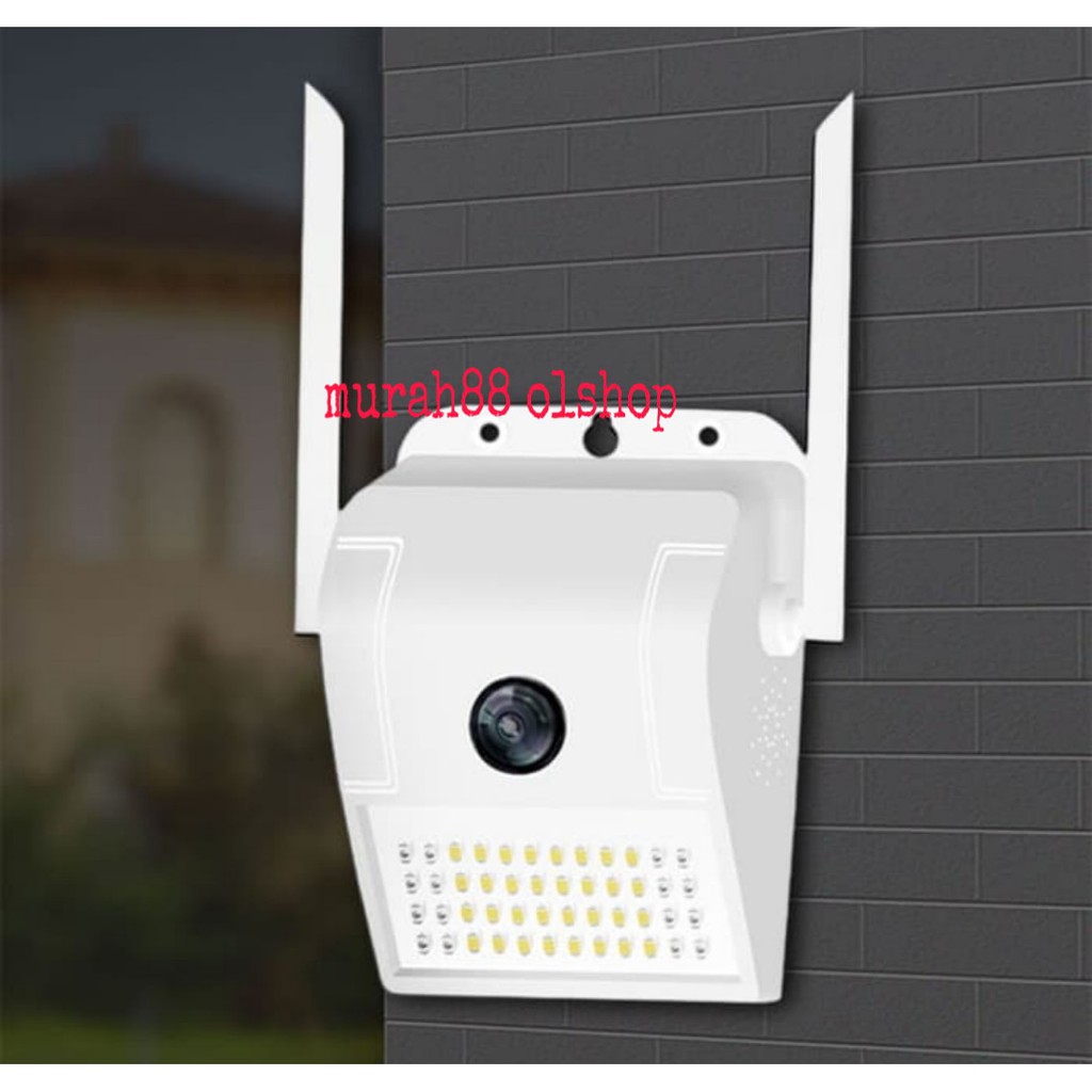 CCTV IP WIFI WIRELESS WALL LED 48 LED PLUS INFRA MERAH V380 WATERPROOF