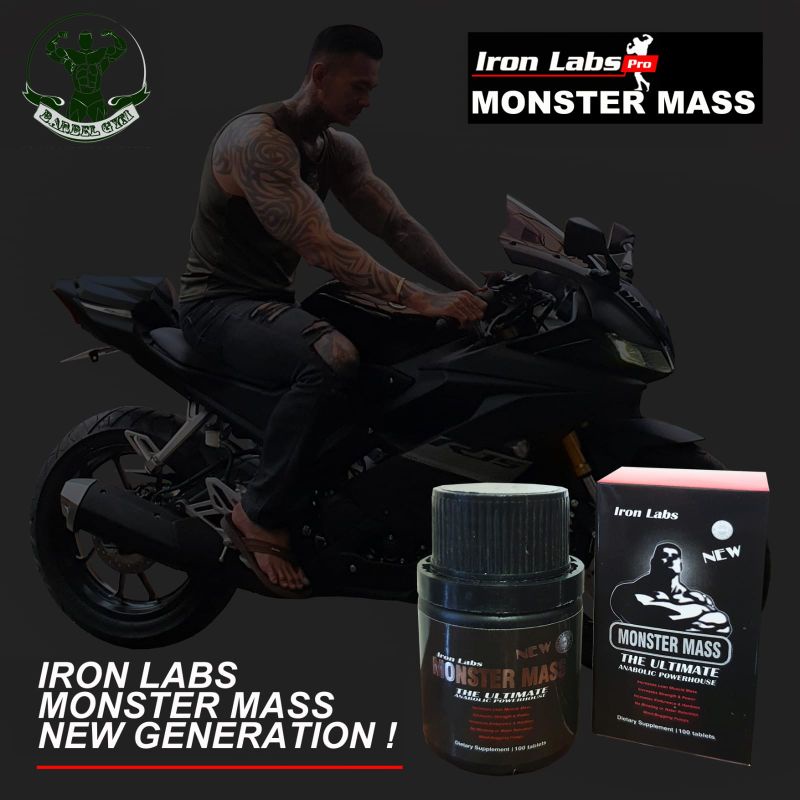 MONSTER MASS 100 CAPS - IRON LABS - IRON LABS MONSTER MASS - SUPLEMEN - STEROID - SUPLEMEN GYM