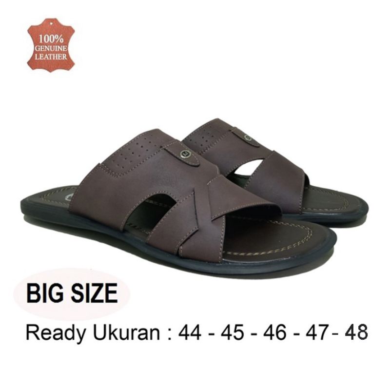 sandal kulit big size sandal formil/santai