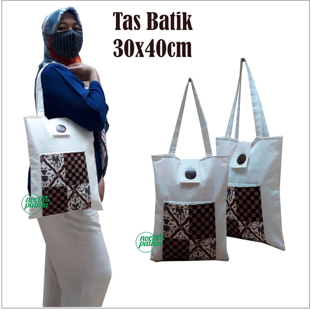 

Tas Seminar Kain Blacu Motive Batik Northpalma