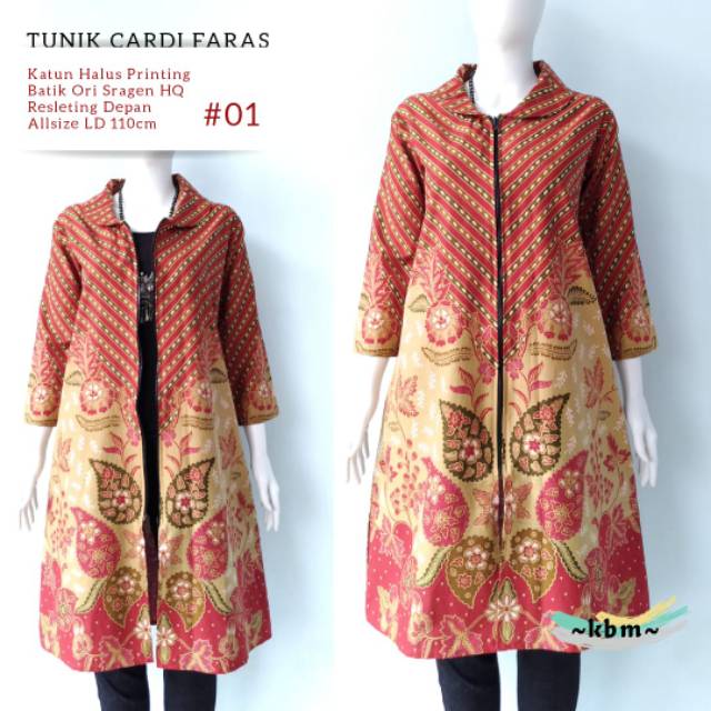 Tunik cardi faras batik ori sragenan