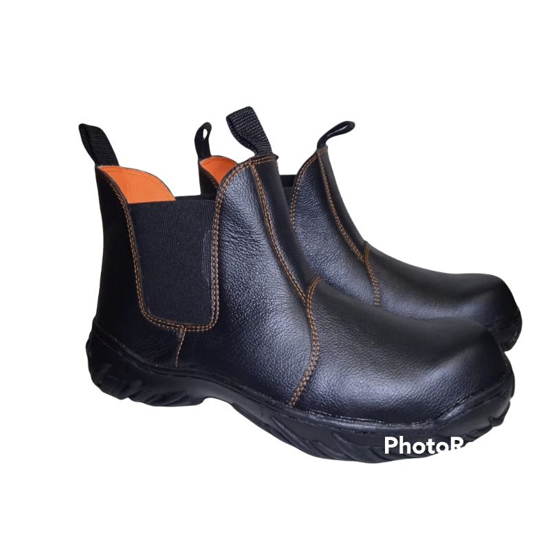 sepatu safety kulit asli model lodong