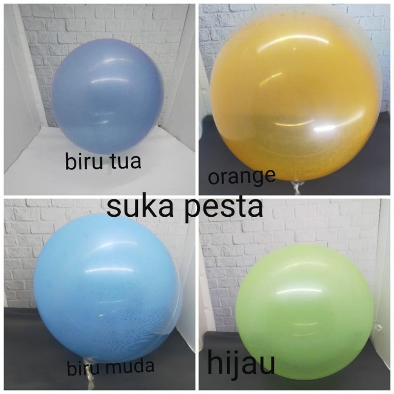 BALON PVC BOBO 18 INCH TRANSPARAN WARNA / BALON BOBO 18 INCH / BALON BOBO WARNA 18 INCH / BALON PVC 