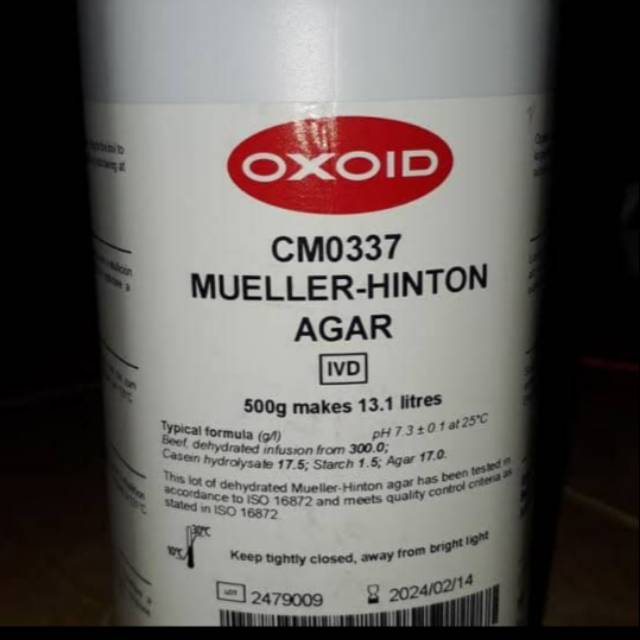 Oxoid CM0337 Mueller Hinton agar