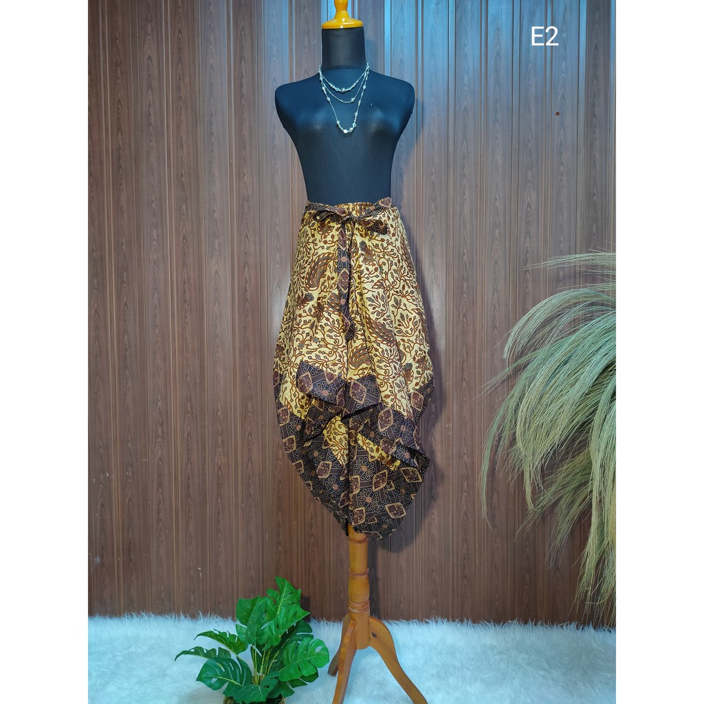E2 Celana Batik Lilit Celana Kulot Batik Celana Panjang Wanita Batik