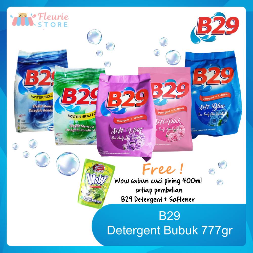 Jual B29 Detergent Bubuk Water Solution DASS / Detergent + Softener ...