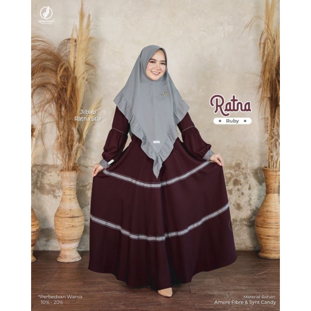 GAMIS GALIH RATNA RUBI HIJAB MOON • ALWA HIJAB