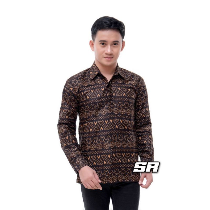 [BUTIK DIAN] Kemeja batik lengan panjang size m l xl xxl xxxl