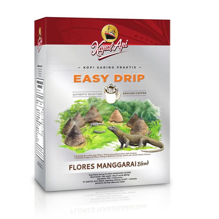

Q7Z Kapal Api Flores Manggarai Blend Easy Drip Coffee Box (Isi 5 sachet Berat 10 gr)➺♥ (Serba Murah)