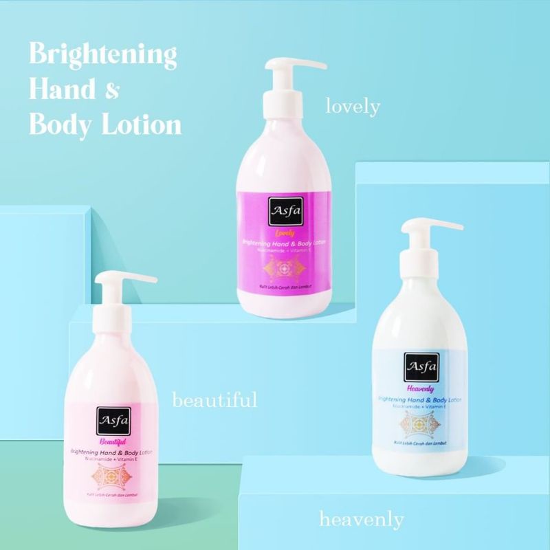 Asfa Brightening Hand And Body Lotion I Lovely I Beautiful I Heavenly Blush