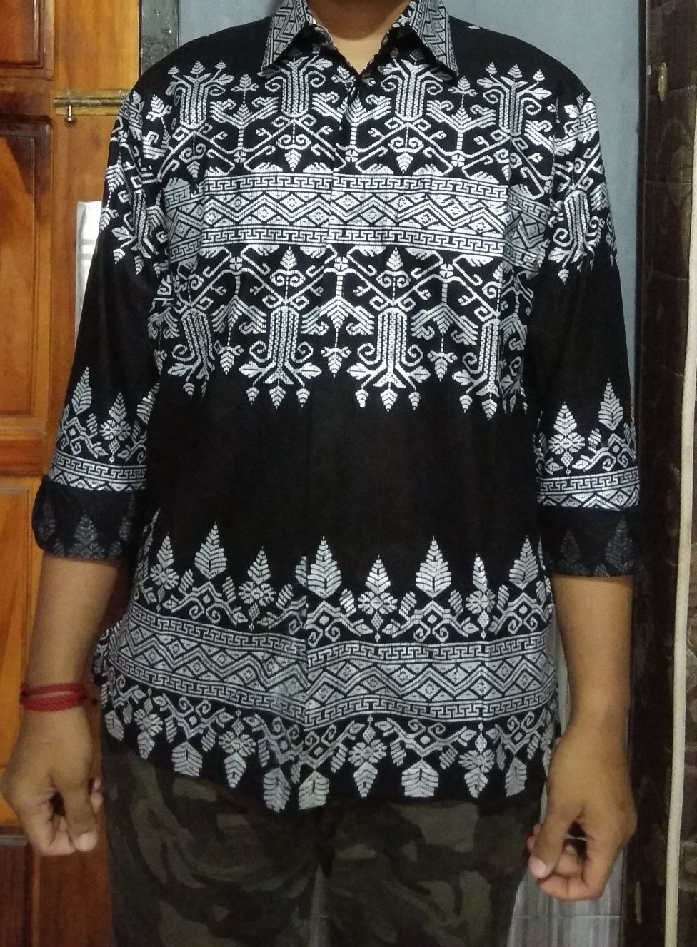 Size M L Xl Xxl Xxxl Bswart Batik Hrb026 Kenongo Hem Pendek Padi Pekalongan M L Xl Batik Pria Murahl