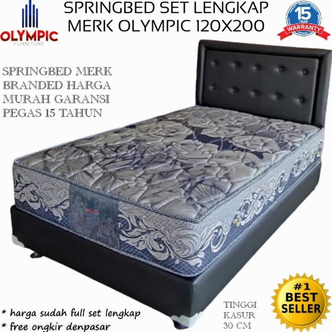 Buruan beli] Springbed set Lengkap Merk Olympic type Meribel 120 Divan oscar