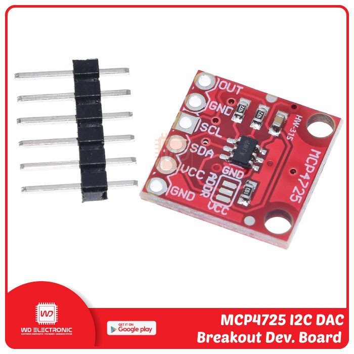 Jual Mcp4725 Mcp 4725 Digital To Analog Dac Converter Module Shopee Indonesia 6444