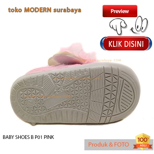 Sepatu anak perempuan sepatu casual sneakers BABY SHOES B P01 PINK