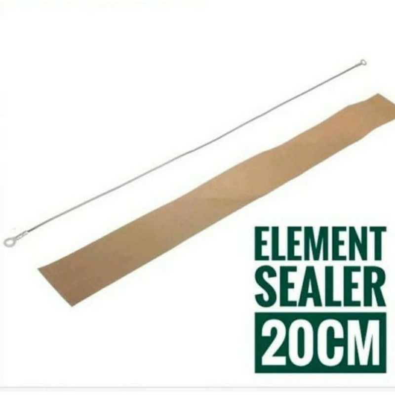 Elemen impulse Sealer ,  FS 200 ,  20cm  , 30cm  40cm lebar 2 mm , Otomatis , Pres Palstik